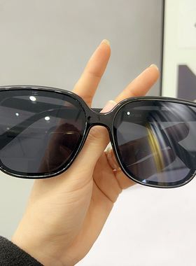 自带妆容感时尚墨镜防晒防紫外线2025年新款大脸显瘦太阳镜凹造型