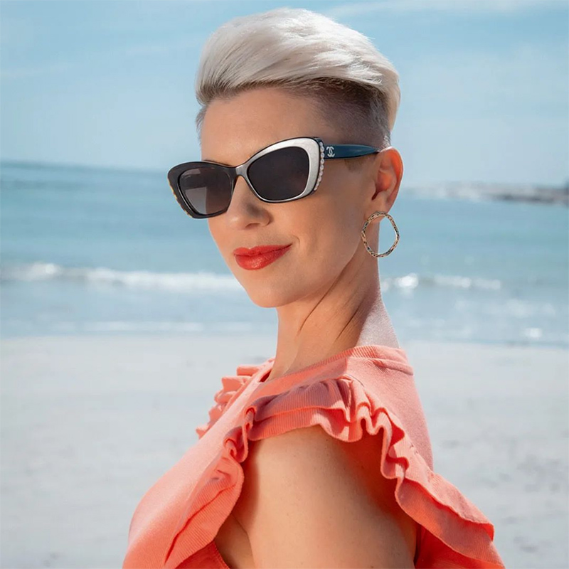 太阳镜女2024年新款防晒港风大脸墨镜男夏显脸小圆脸防紫外线开车 - 图1