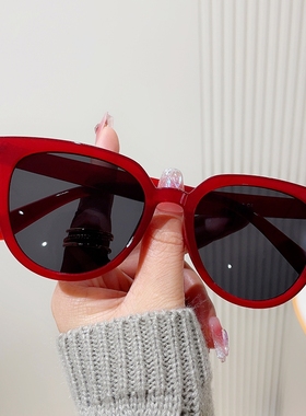 2024明星同款墨镜茶色女