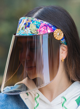 女士男士防紫外线帽子挡雨骑摩托