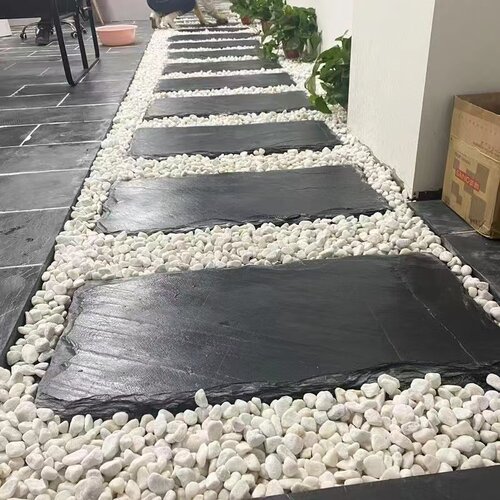 天然青石板花园踏步石防滑花园庭院园林垫脚石老石板汀步石防滑 - 图3