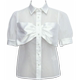 Xu hướng thời trang Ge Runya của phụ nữ khí chất thiết kế cảm giác nữ thích hợp ánh sáng quen thuộc áo sơ mi organza gợi cảm áo sơ mi - Áo sơ mi áo sơ mi trắng đẹp Áo sơ mi