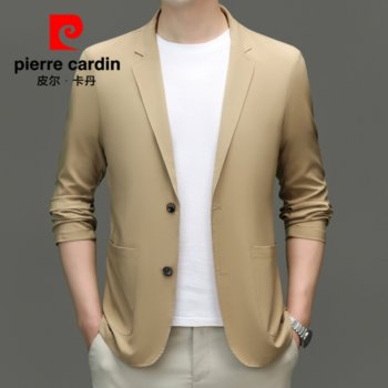 Pierre Cardin Summer Thin Sun Protection Suit Men's Top Ice Silk Casual Breathable Stretch Small Jacket Single Jacket