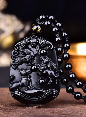 2026年属马本命年双羚保岁肖属虎马狗寅午三合局吊坠项链男女