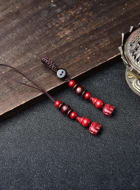 淘运开阁财吉朱砂小葫芦大象手链