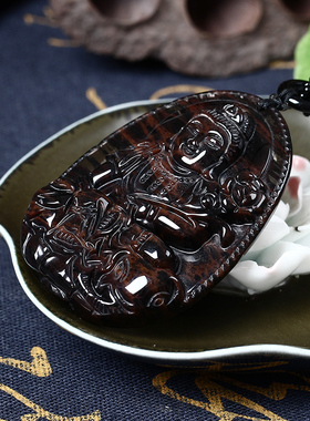 天然金丝生肖属蛇本命佛红竹石