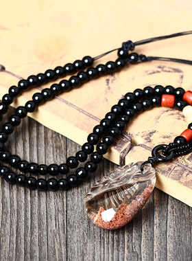 天然福寿如意男女款吊坠项链