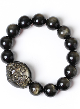 天然金蟾赐瑞手链