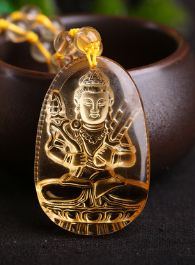 虚空藏菩萨属牛守护神吊坠项链