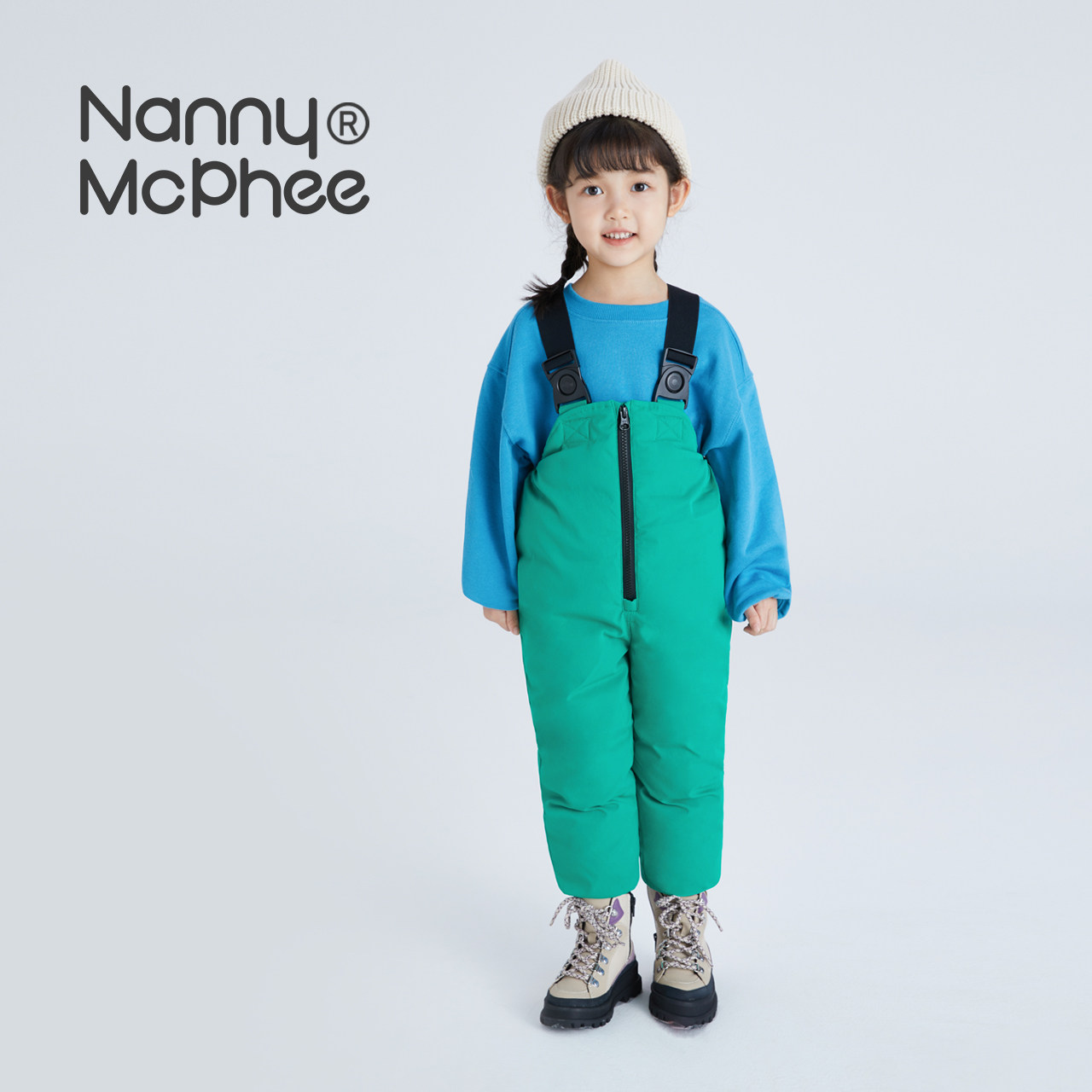 保姆麦克菲儿童羽绒背带裤羽绒服 nannymcphee羽绒裤