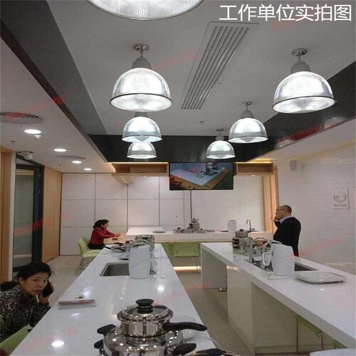现代亚克力灯罩防尘防爆工矿灯罩车间厂房办公室PC透明罩吊灯户外 - 图1