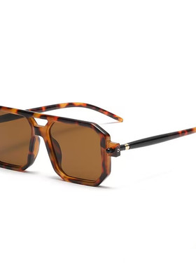 欧美小众时尚凹造型酷潮男士太阳眼镜粗框方框网红街拍墨镜女ins