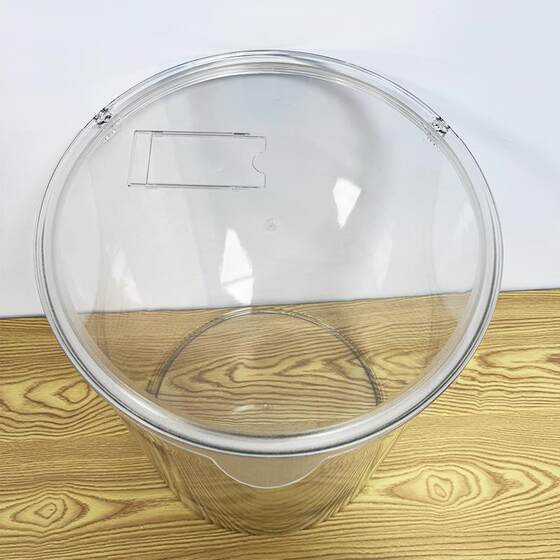 Sealed drum popcorn bucket display bucket supermarket dried fruit shop roasted seeds and nuts shop display oversized transparent storage drum