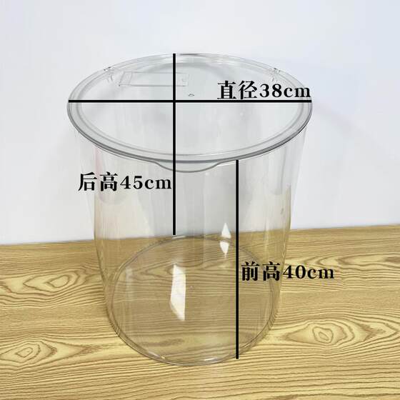 Sealed drum popcorn bucket display bucket supermarket dried fruit shop roasted seeds and nuts shop display oversized transparent storage drum
