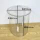 Sealed drum popcorn bucket display bucket supermarket dried fruit shop roasted seeds and nuts shop display oversized transparent storage drum