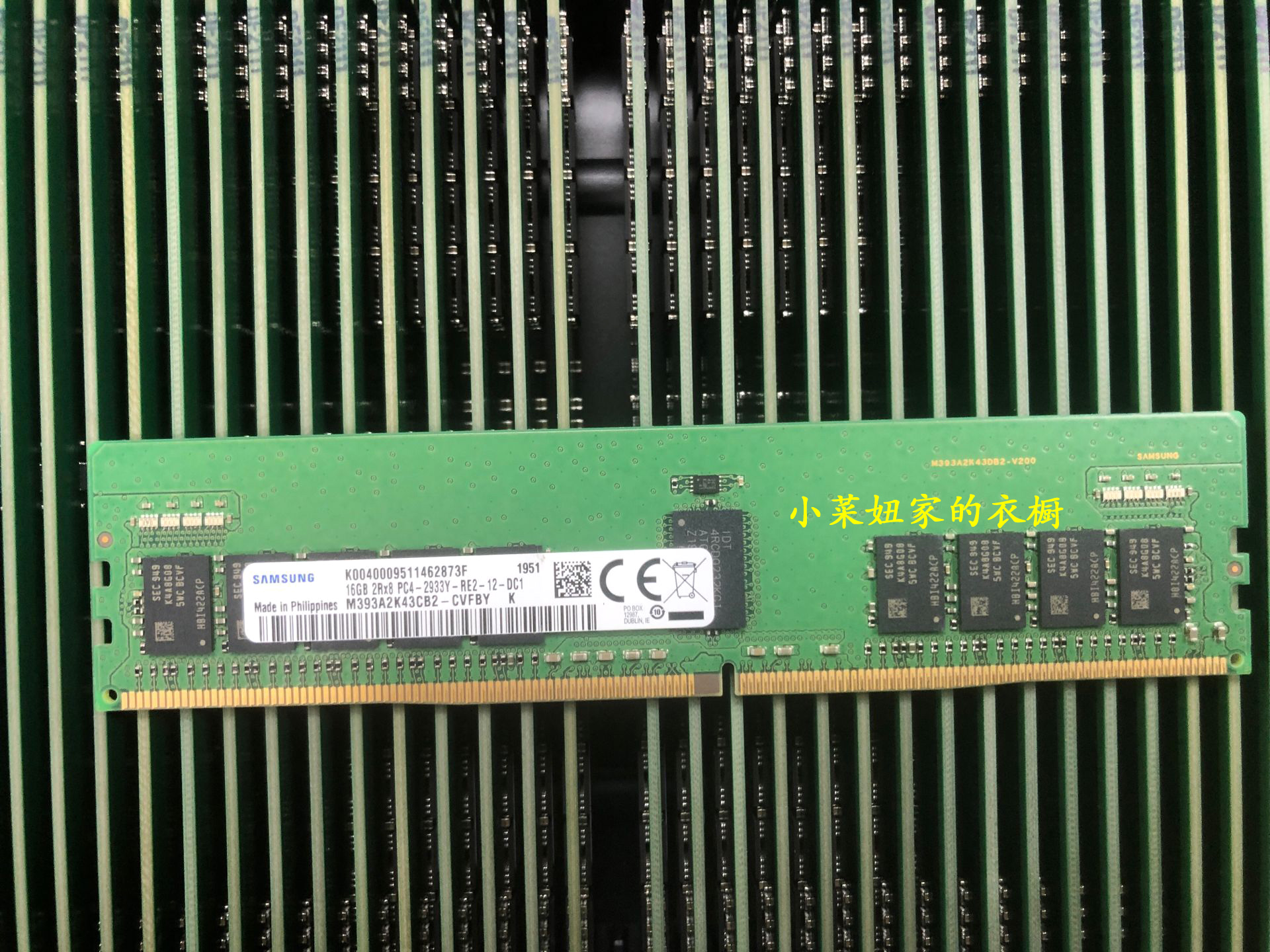 三星原厂 16G 1RX4/2RX8 DDR4 2666 2933 3200 ECC REG服务器内存 - 图1