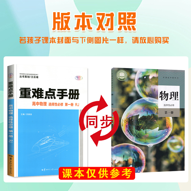 2022新高考高二上重难点手册高中物理选择性必修第一册人教版RJ 重难点手册王后雄高中物理考点同步训练解读解析选修1物理配新教材 - 图0