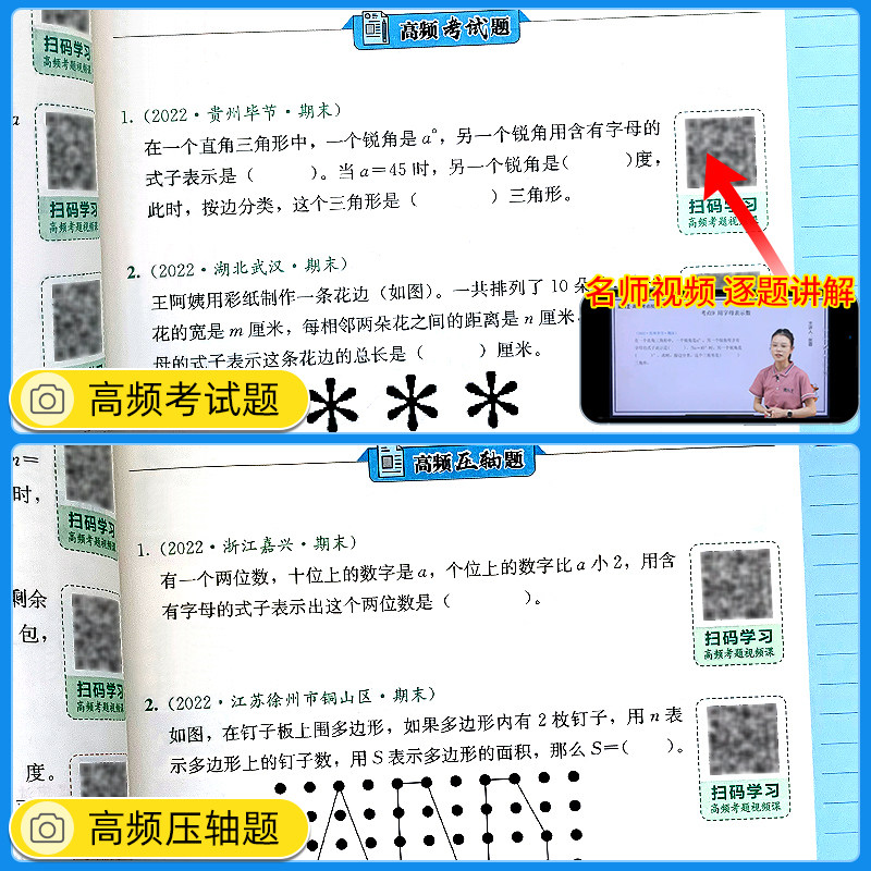 高频考点视频课小学语文数学英语小升初复习资料名师讲解训练题三四五六年级教材同步真题演练培优班尖子生初一分班必刷题视频书