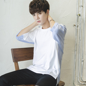 男士韩版条纹衬衫