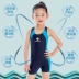 2019 mới chuyên nghiệp da cá mập áo tắm trẻ em nhỏ trẻ lớn trẻ em trẻ em gái phẳng góc cạnh áo tắm một mảnh - Bộ đồ bơi của Kid