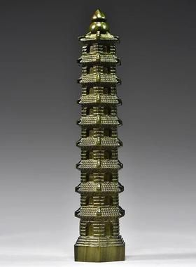 天然绿色檀木质九层十三层文昌塔