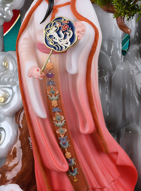 嫦娥月宫玉兔神像美女装饰摆件