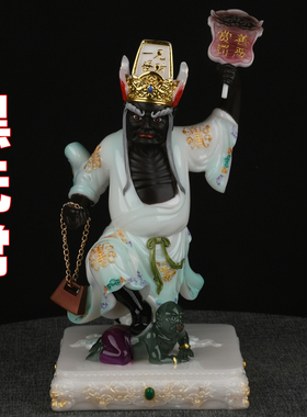 白无常谢必安黑无常范无救黑白无常地府七爷八爷神像重体汉白合成