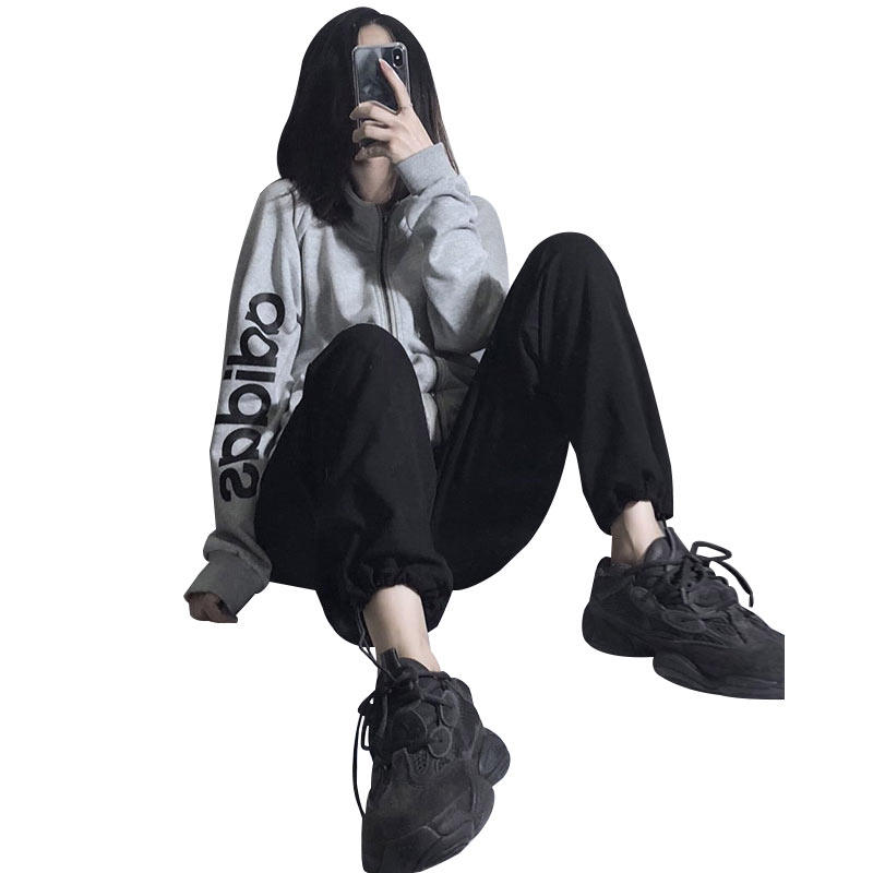 夏季宽松直筒灯笼束脚裤显瘦运动裤 雅芙朵休闲裤