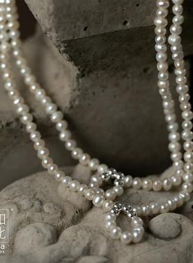 珍珠锁骨链小众秋冬爆款