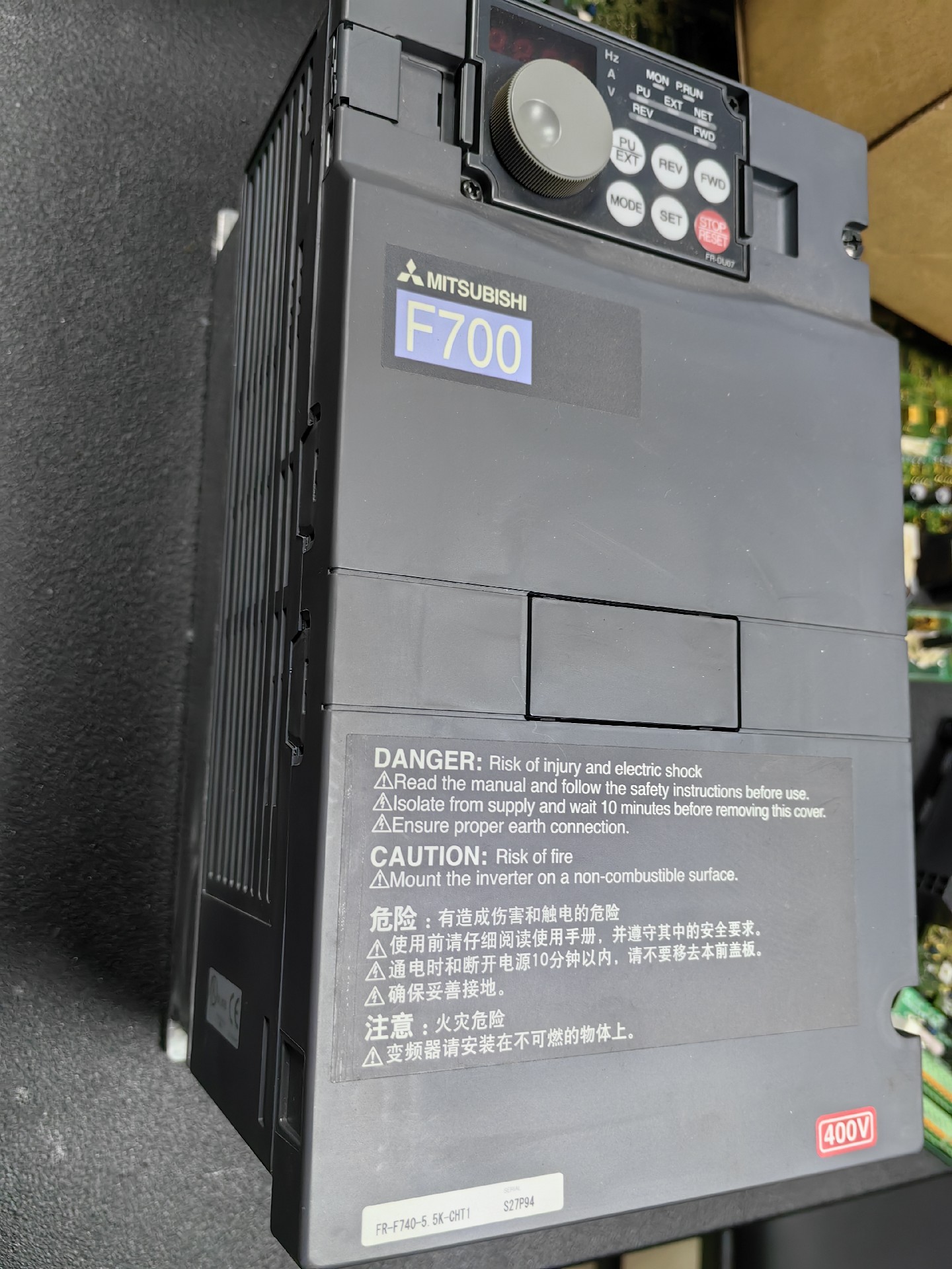 三菱变频器F740-5.5K-CHT全新没包装询价为准-图0