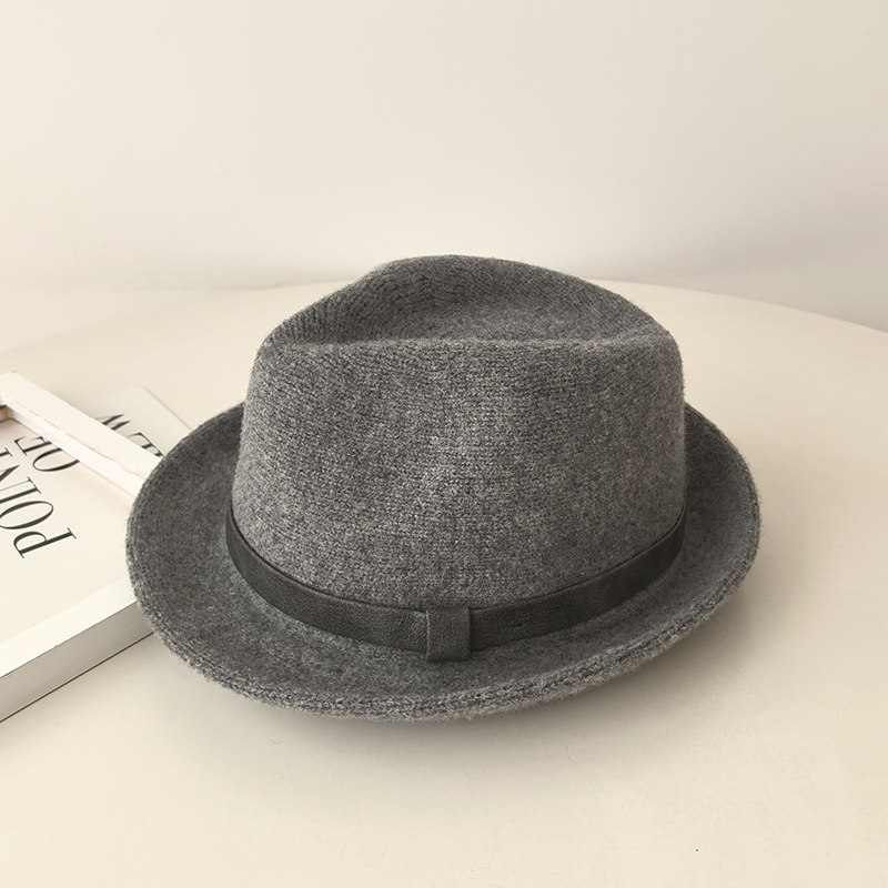 羊毛针织时尚绅士帽子女秋冬季男士英伦复古风卷边休闲爵士帽礼帽,淘宝优惠券,粉丝福利购,淘宝优惠卷