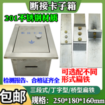Stainless Steel Concealed lightning protection ground broken connection card case vertical Ming fit cut-off clip box lightning protection ground test case