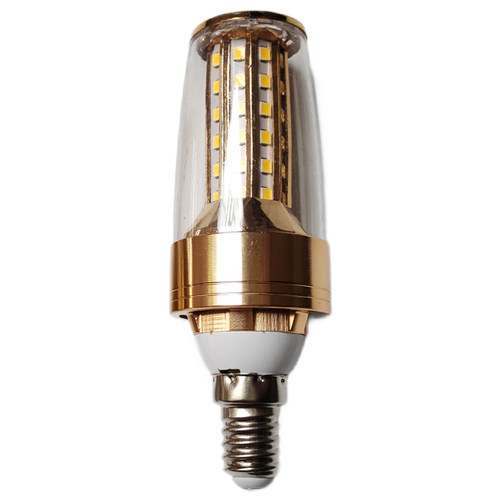 led灯泡12W节能玉米灯E14小螺口E27欧式水晶玉石吊灯高亮火箭光源 - 图3