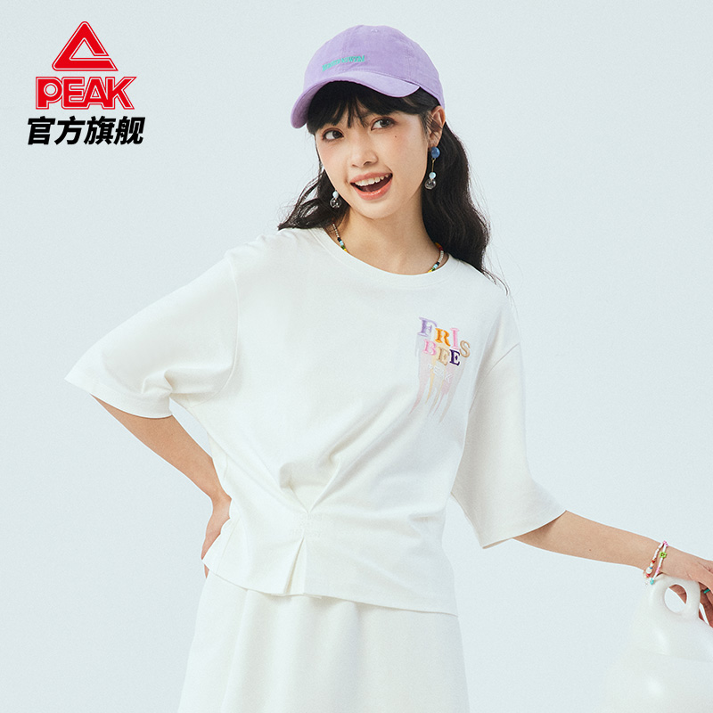 匹克【NICE系列】運動T恤女夏季純棉短袖圓領跑步休閑透氣上衣薄_匹克凱旋專賣店_運動服/休閑服裝