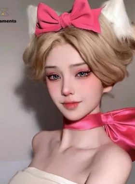 中情缎面发饰颈链紫色脖子汤姆发圈蝴蝶结梦超大猫头饰项圈蝴蝶结