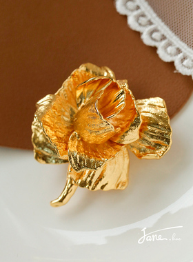 Nitali素金女中古胸针胸花