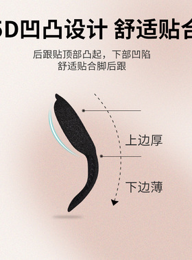 运动男女改小防脚后跟鞋贴