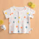 儿童夏季超薄柔软吸汗宝宝纱布短袖开衫上衣婴幼儿家居睡衣空调衣