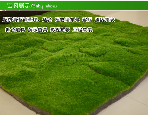 仿真绿植墙青苔藓草皮仿真青苔草坪盆景草坪绿植场景橱窗假苔藓 - 图1