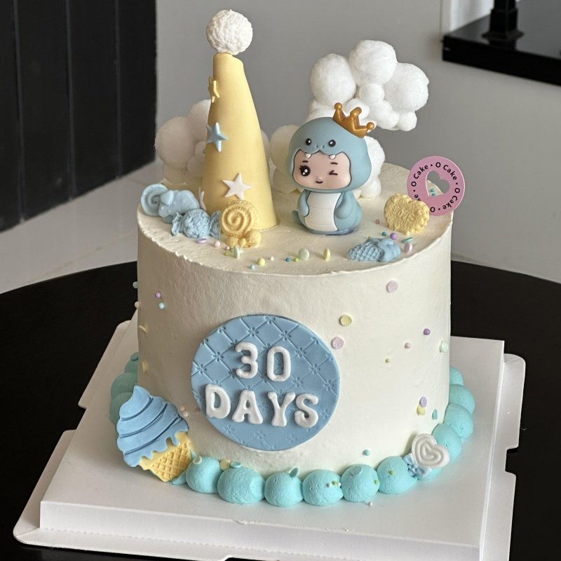 卡通可爱蛇宝宝蛋糕装饰摆件30天满月百天生日甜品插件烘焙装扮,淘宝优惠券,粉丝福利购,淘宝优惠卷