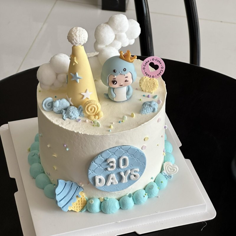 卡通可爱蛇宝宝蛋糕装饰摆件30天满月百天生日甜品插件烘焙装扮,淘宝优惠券,粉丝福利购,淘宝优惠卷