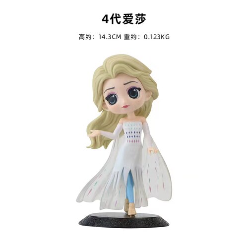 女孩蛋糕装饰摆件冰雪艾莎公主雪宝雪花爱莎小公主生日插牌插件 - 图3