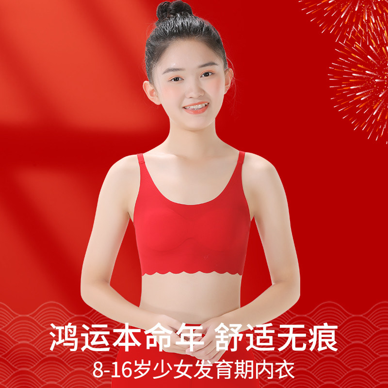 女童内衣发育期本命年红色蛇年套装大童小女孩小背心儿童文胸13岁,淘宝优惠券,粉丝福利购,淘宝优惠卷