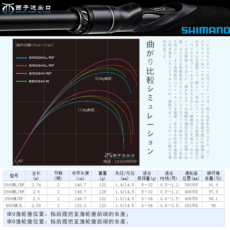 禧玛诺英菲尼迪EXSENCE INFINITY翘嘴海鲈远投路亚竿淡水海钓鱼竿 - 图0