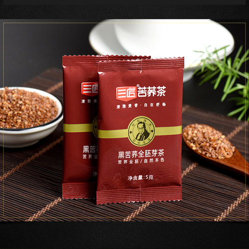 黑苦荞茶小袋装正品特产茶叶全胚芽四川大凉山三匠荞麦茶500g袋装 - 图0
