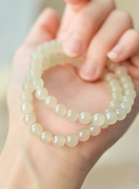 天然黄玉髓黄玛瑙招财手串