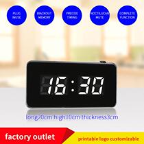 Customize the new LED creative electronic clock square smart digital bell Childrens student desktop alarm clock light clock