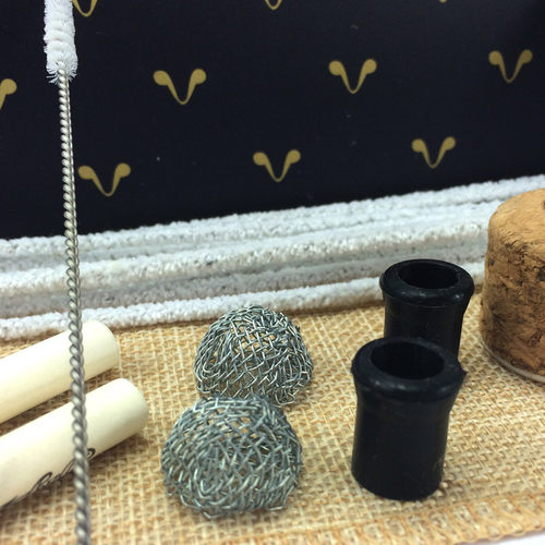 木香 烟斗基础配件十件套 实用烟斗配件套餐 通条 碳滤芯 烟刀等 - 图2
