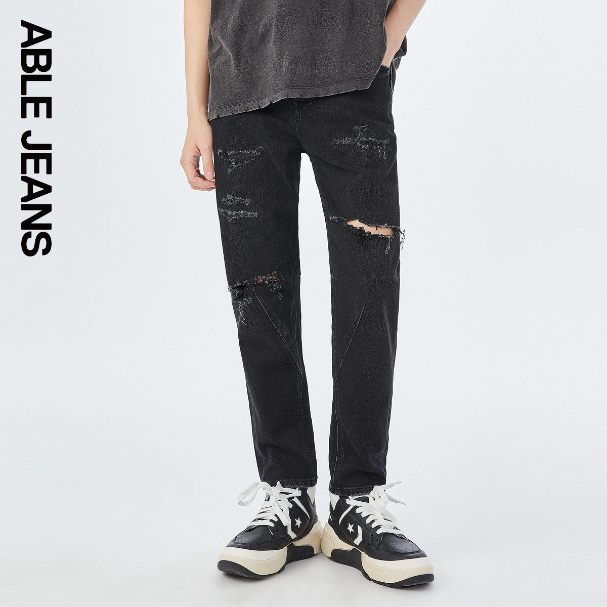 able jeans【立体锥形裤】春牛仔裤 ablejeans牛仔裤
