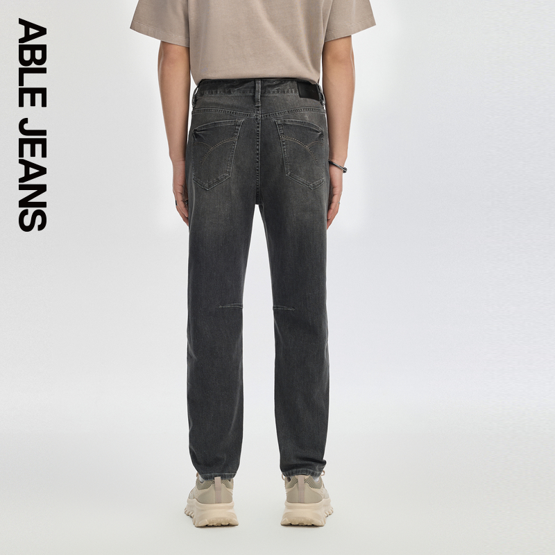 ABLE JEANS【立体锥形裤】24夏季新款男士经典百搭时尚复古牛仔裤